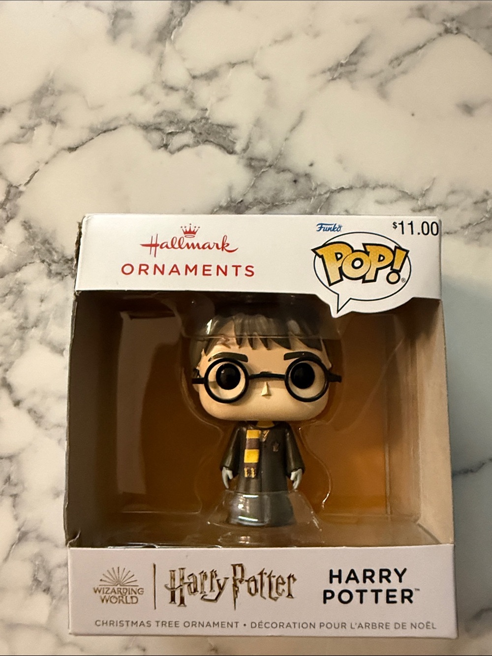 Funko Pop! Harry Potter Ornament with Yellow and Black Scarf